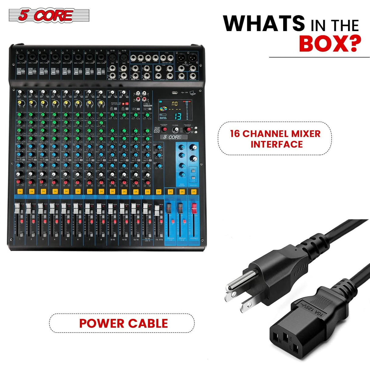 Efficient 5Core DJ sound board with clean output and smooth workflow