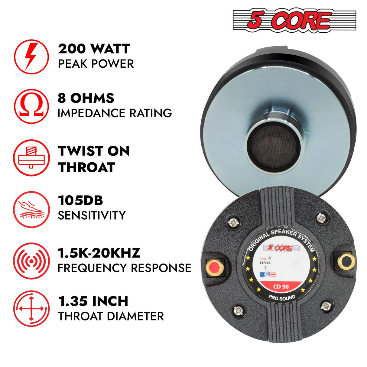 Super loud audio horn speaker system ideal for PA and outdoor sound setups