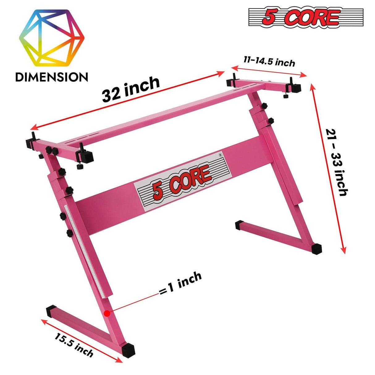 Z-style heavy-duty keyboard holder with anti-slip support