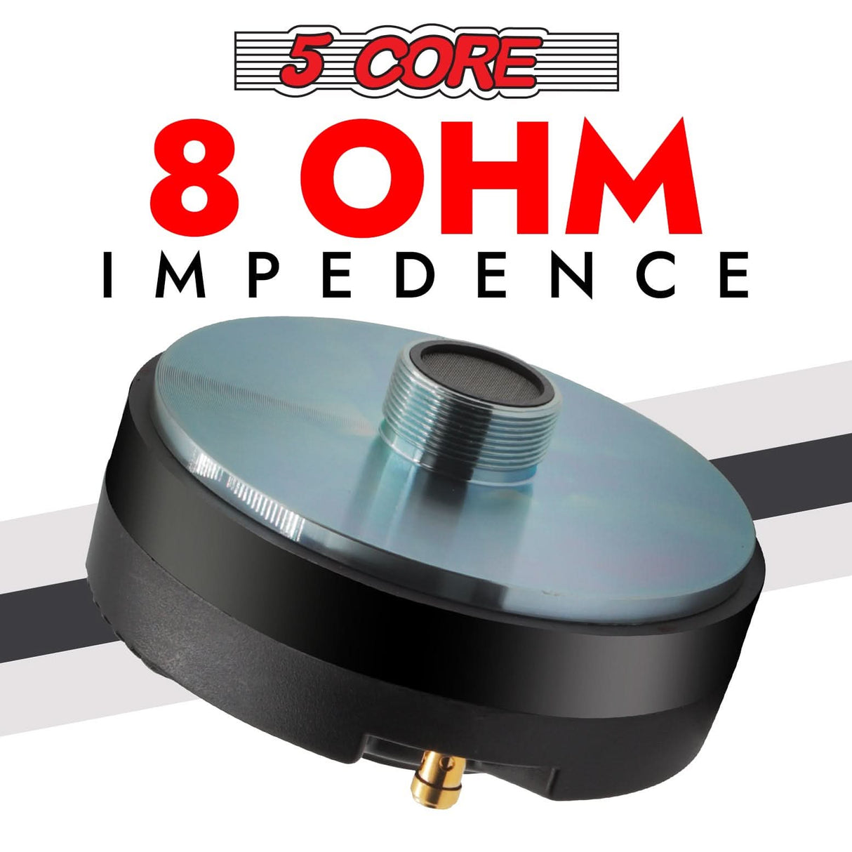 5 Core compression driver with titanium diaphragm for crisp high frequencies