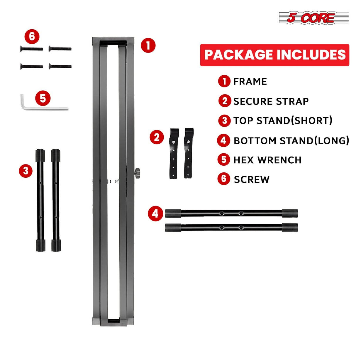 Durable keyboard stand supports various sizes from 49 to 88 keys