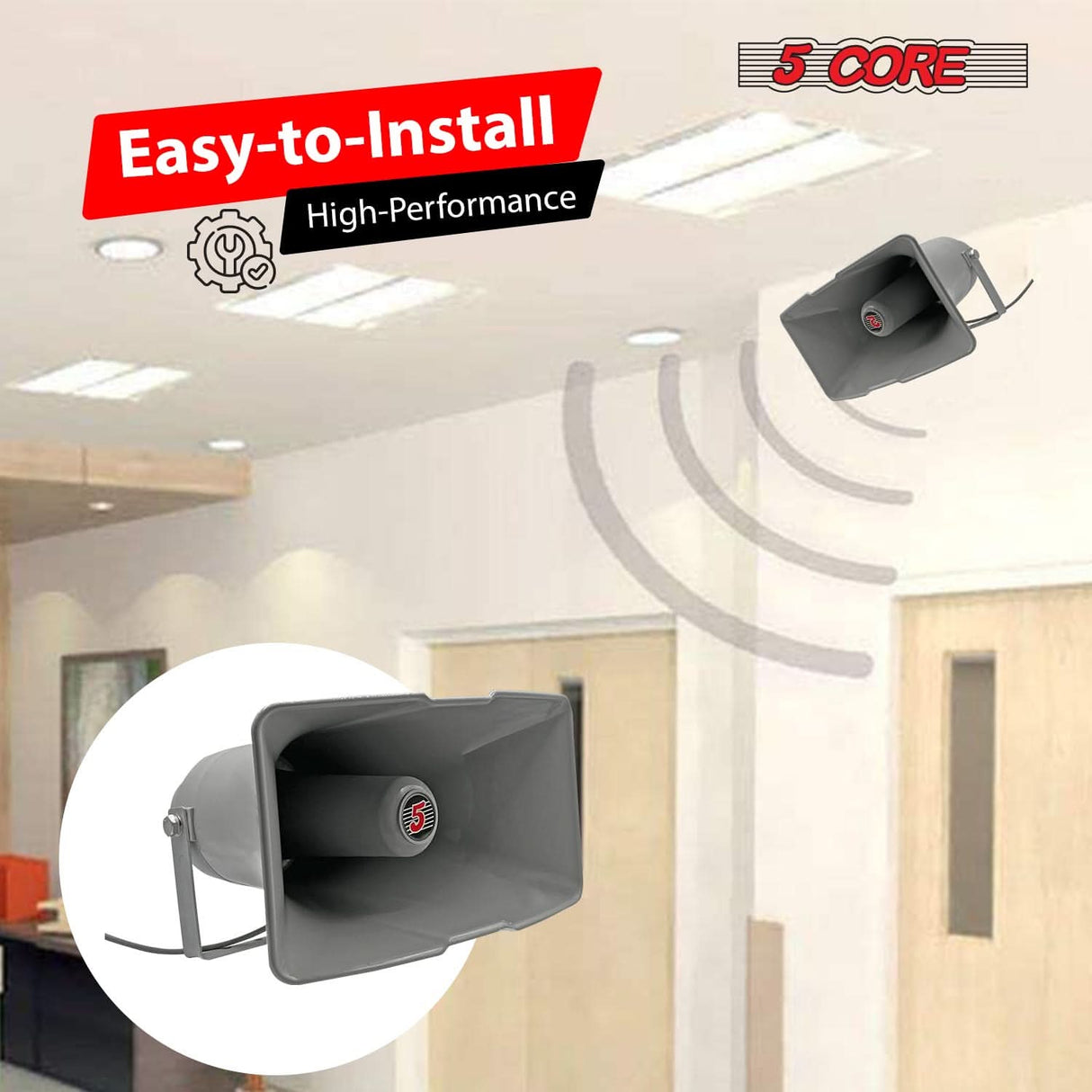 Compact yet powerful loudspeaker horn perfect for long-range communication