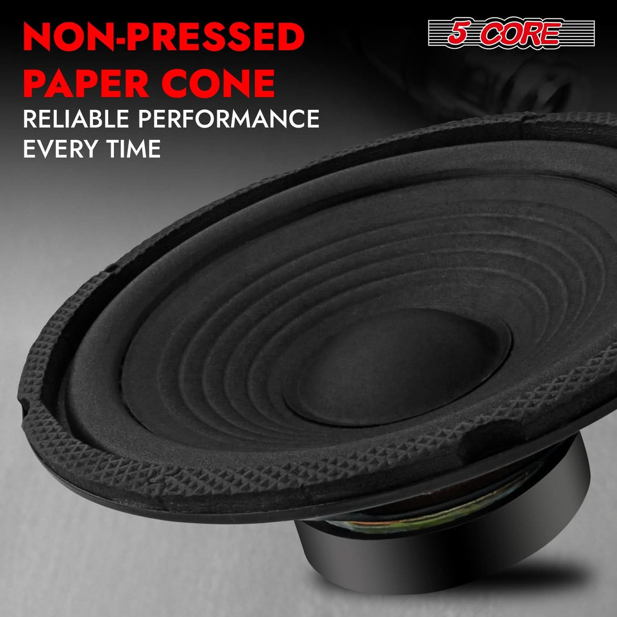 5Core 6.5 Inch Subwoofer speaker 300Watt Car Subwoofer 4Ohm Replacement Sub Woofer