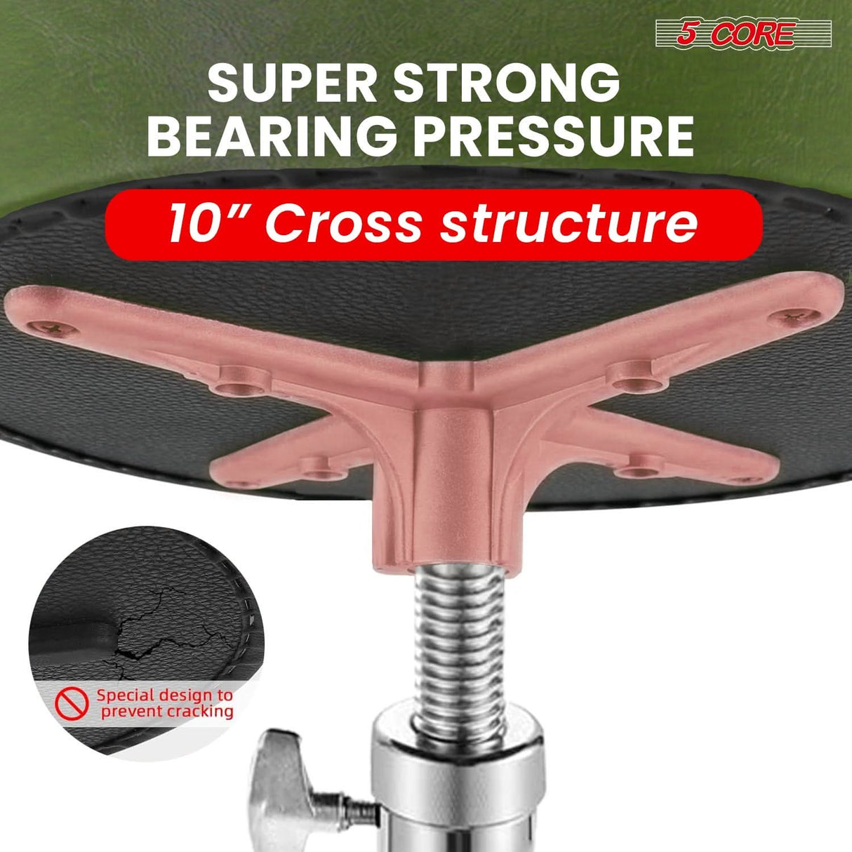 Sturdy 5Core drumming seat with thick padding and ergonomic build