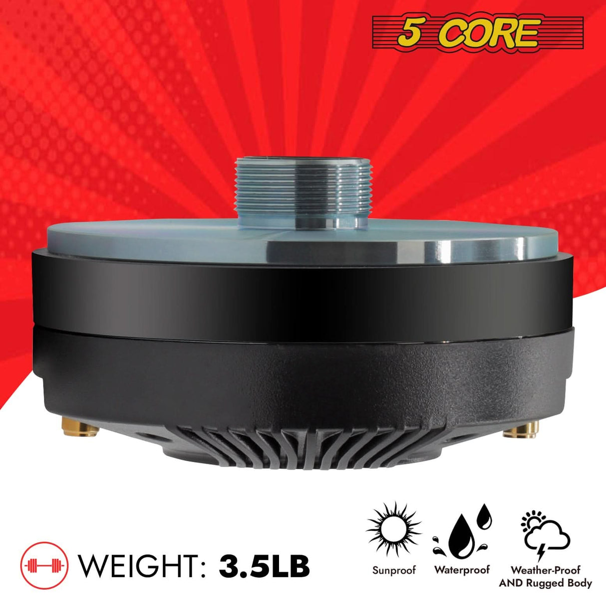 Durable 5 Core speaker compression driver for professional sound setups