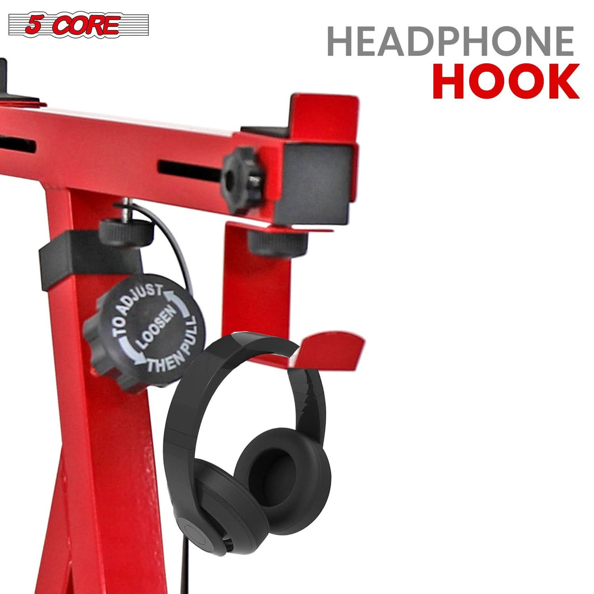 Red electric keyboard riser stand Z style by 5Core