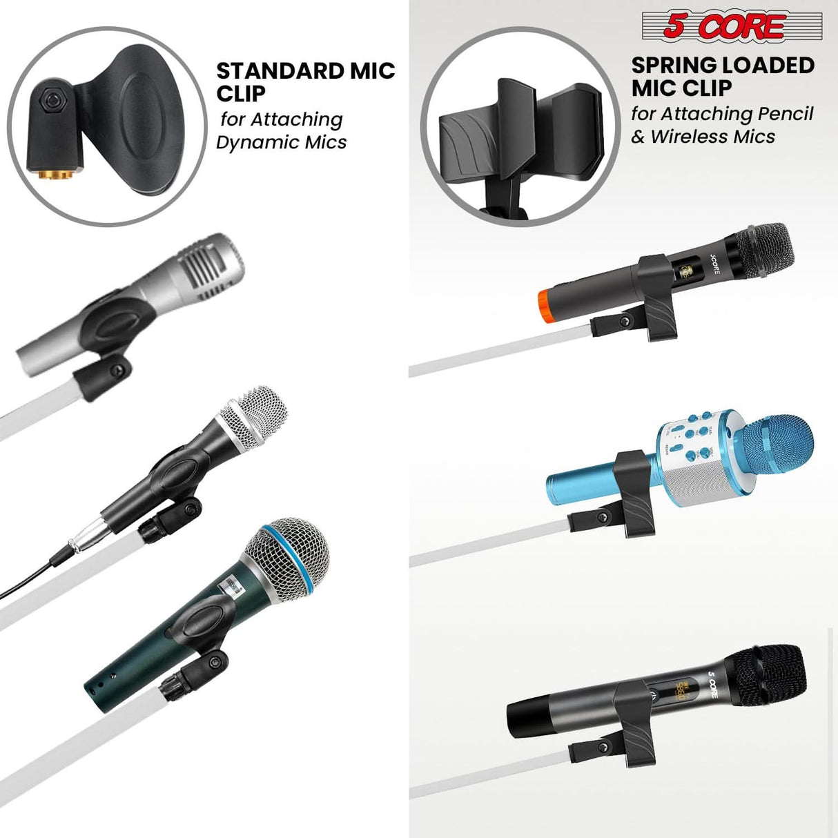 Tripod microphone stand by 5Core for vocalists and musicians