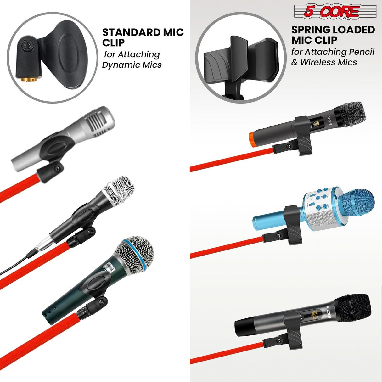 Microphone tripod stand from 5Core with adjustable features