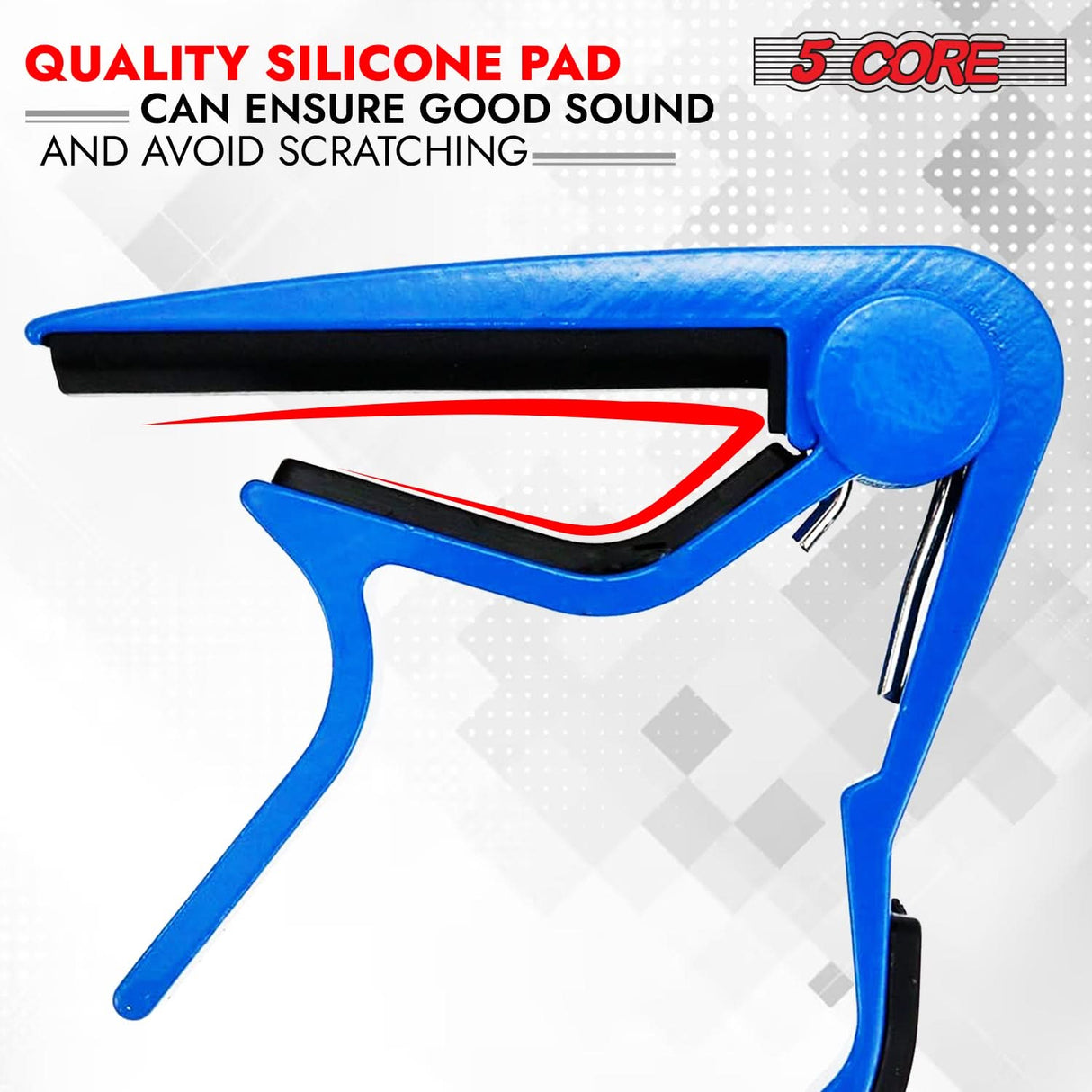 5Core 6-String Guitar Capo portable design palm-fit view