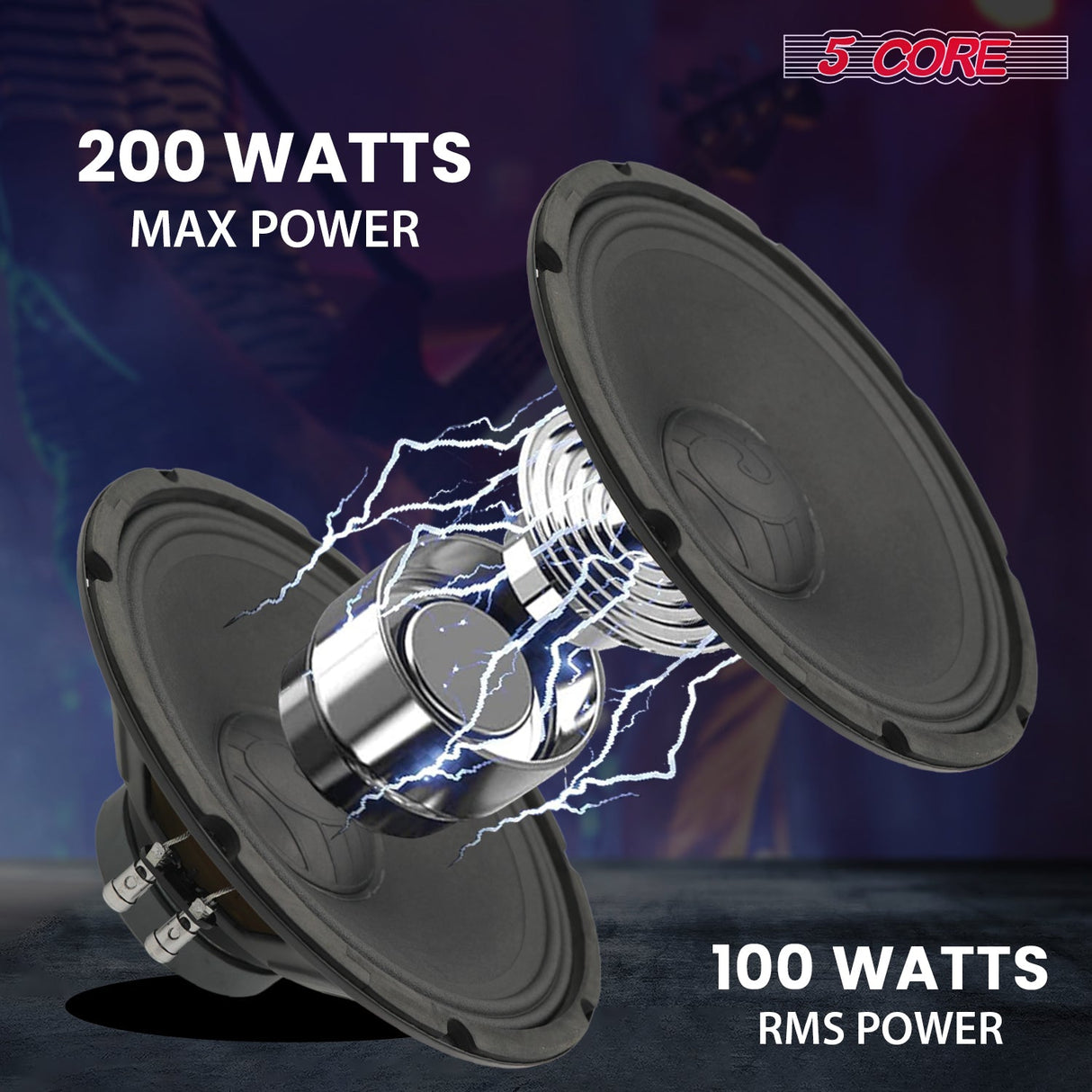 5 Core 12 Inch Guitar Speaker 200W 8 Ohm Amp Cabinet Replacement Amplifier Woofer