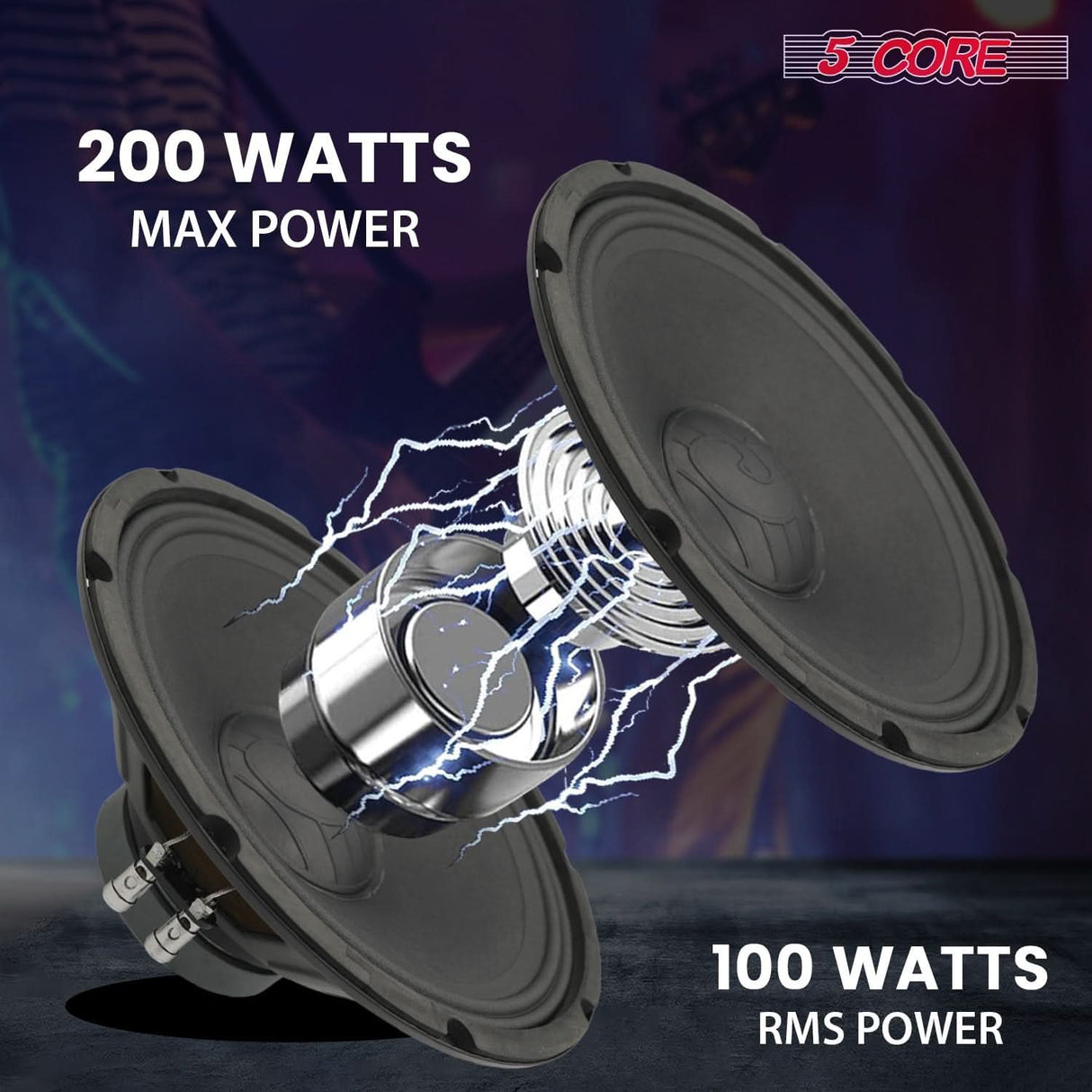 5 Core 12 Inch Guitar Speaker 200W 8 Ohm Amp Cabinet Replacement Amplifier Woofer