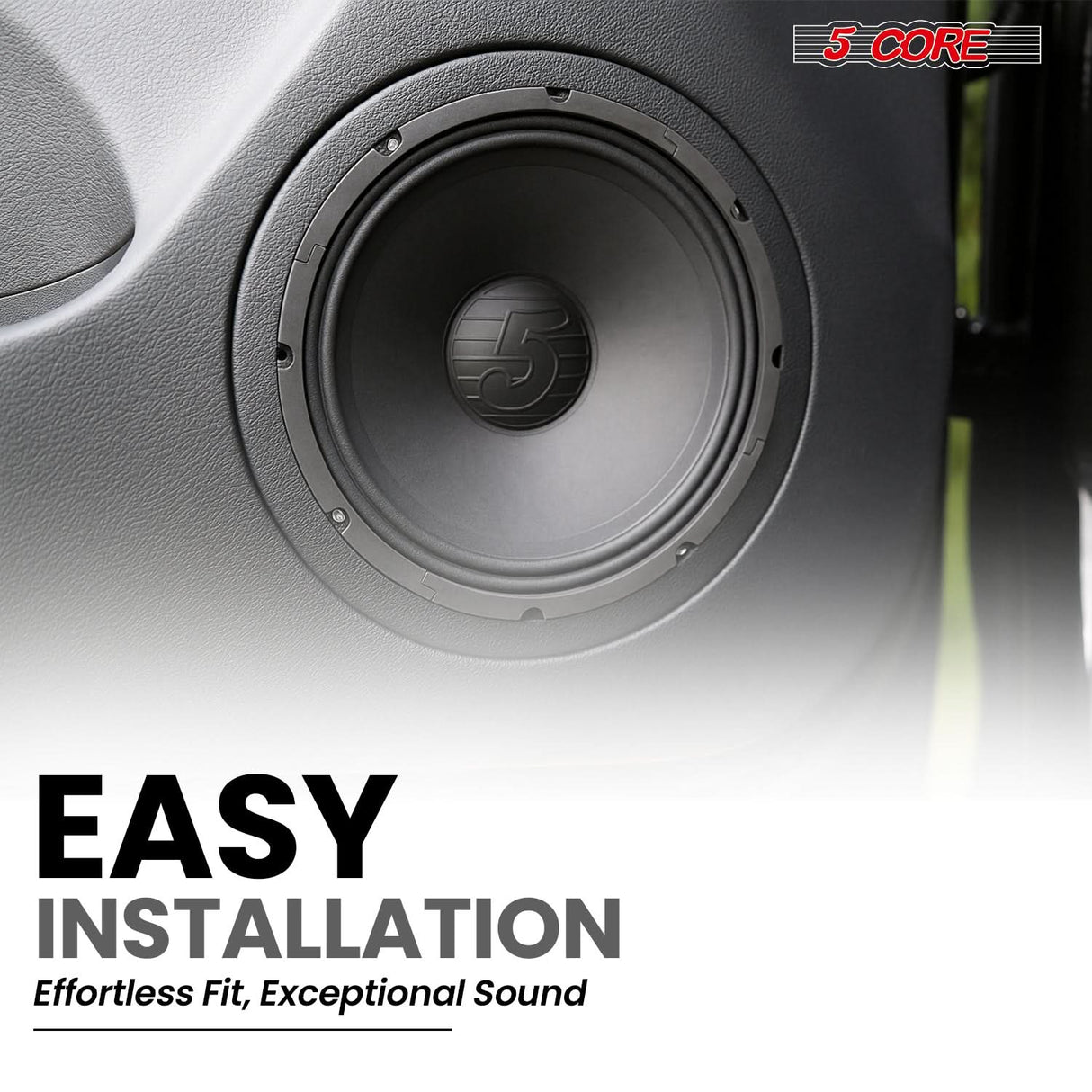5 Core 12 Inch Speaker Pair Car Audio 200W Powerful Replacement Component Driver 4Ohm Loudspeaker