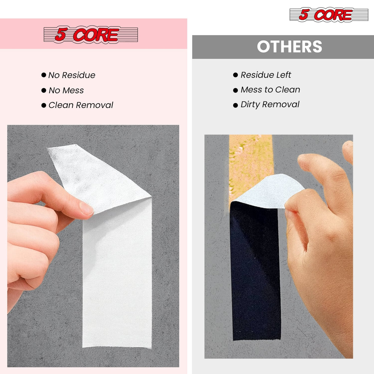 5 Core Gaffers Tape 2 Inch 30 Yards Professional White Pro Gaff Tape Non Reflective Water Resistant