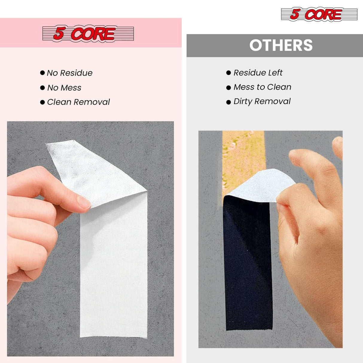 5 Core Gaffers Tape 2" 30 Yards 4Pcs Professional White Pro Gaff Tape Non Reflective Water Resistant