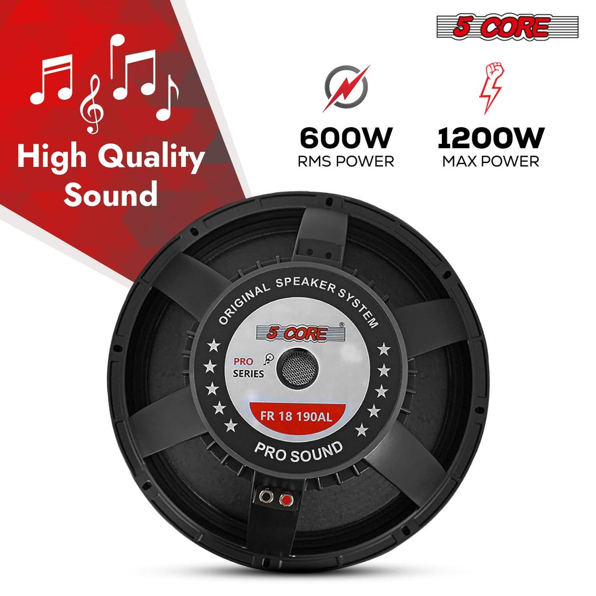 High power 1200W max DJ subwoofer for stage sound systems