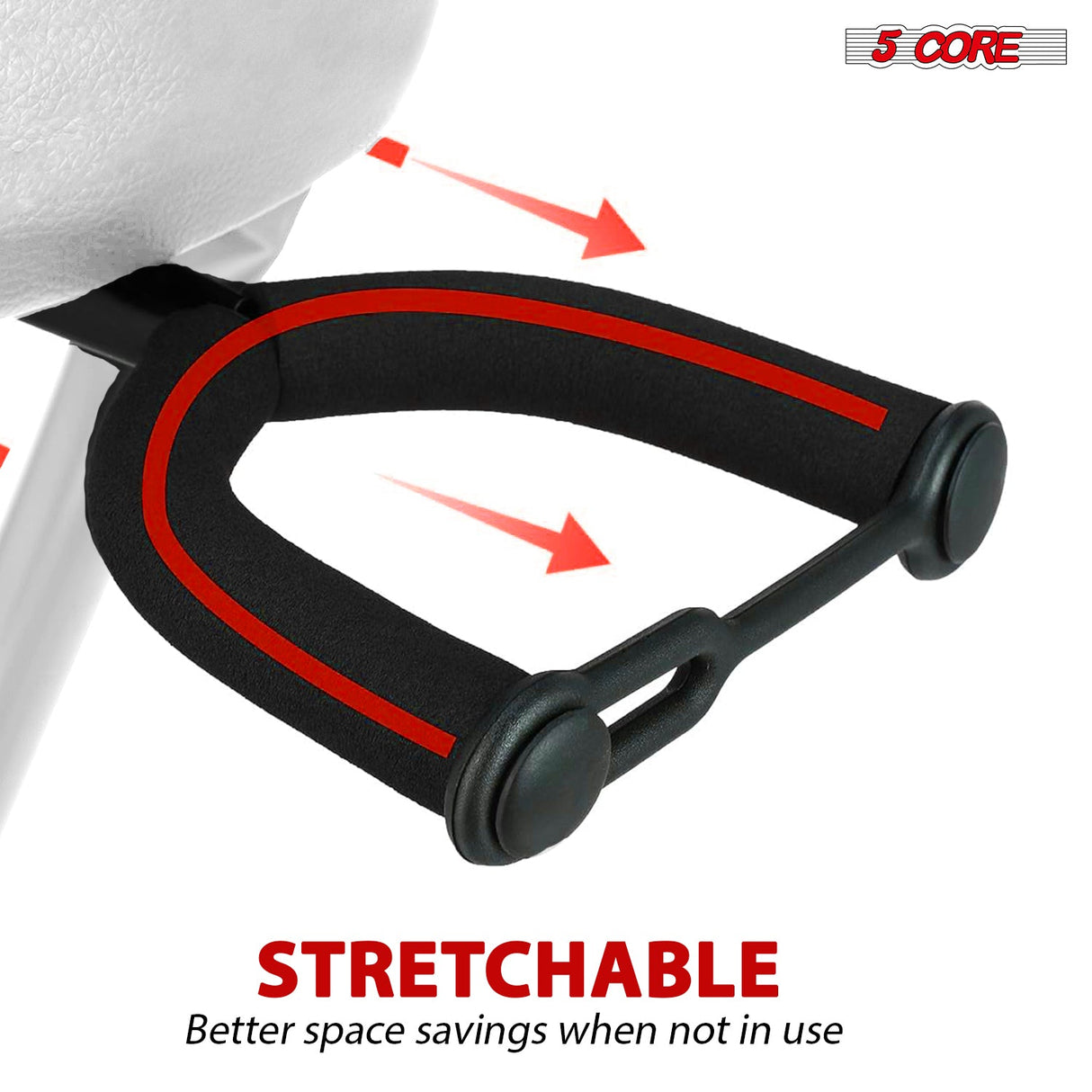 5Core Guitar Stool 3.15" Padded Chair Foldable Heavy Duty Music Seat Built in Foot Rest Guitar Stand