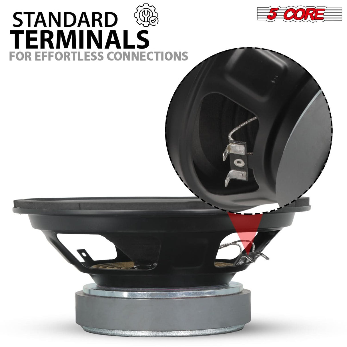 5 Core 8 Inch Car Woofer Audio 1000W 4Ohm Deep Bass Replacement Sub Woofer Loud Speaker System