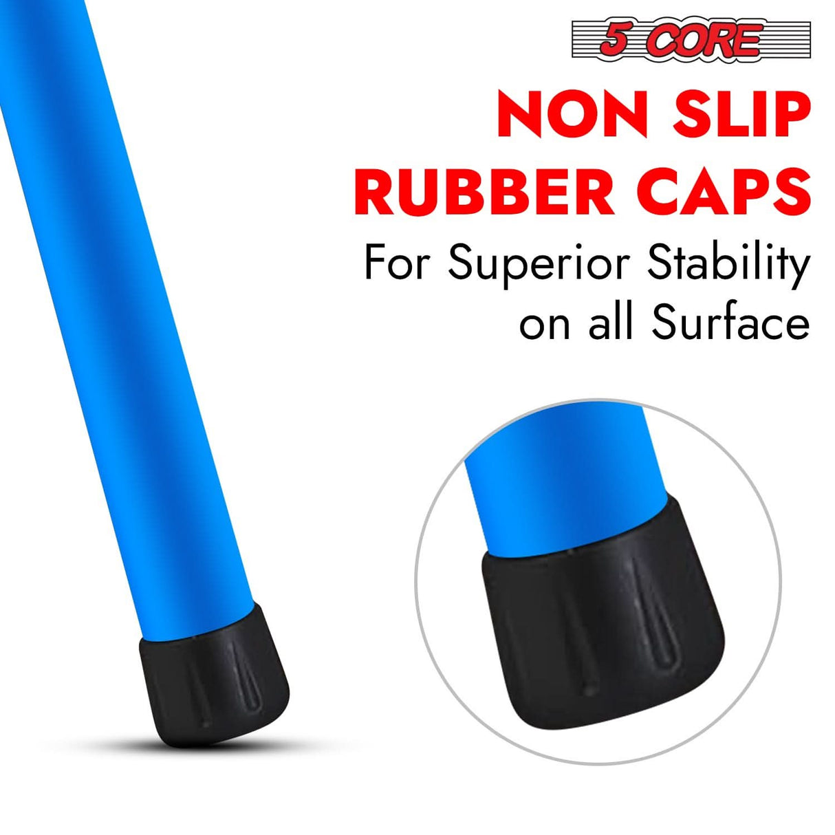 5Core Speaker Stand Tripod 2Pcs Tall Adjustable 72 Inch DJ Studio Monitor Stands Pole Mount