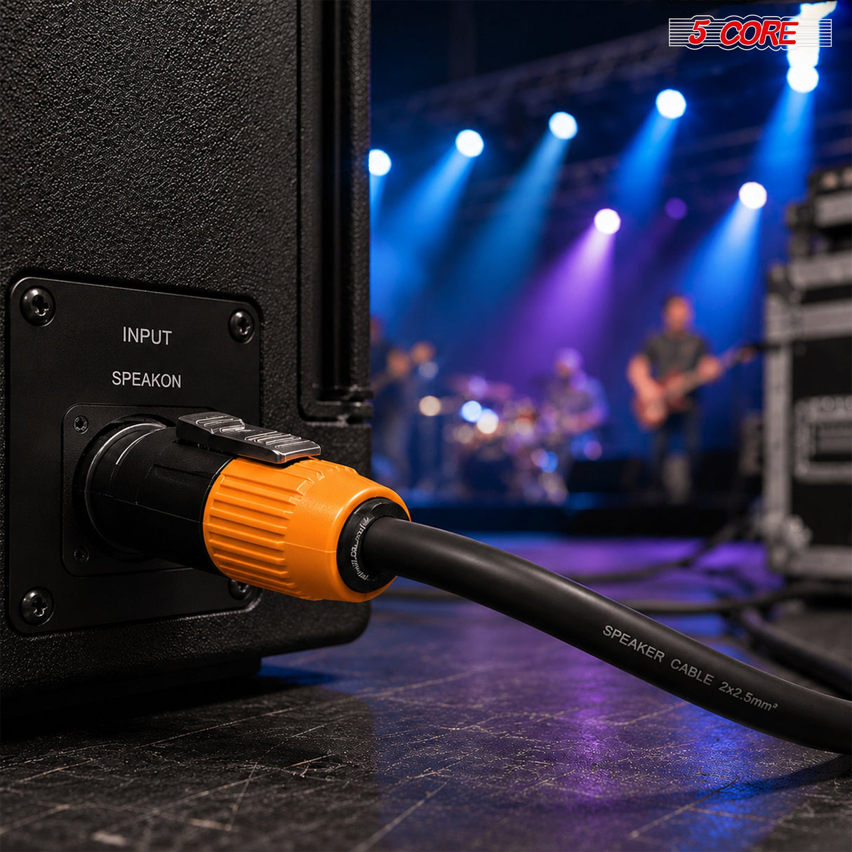 5 Core Speakon Adapter High Quality Audio Jack Male Audio Pin Speaker Adapter Connector