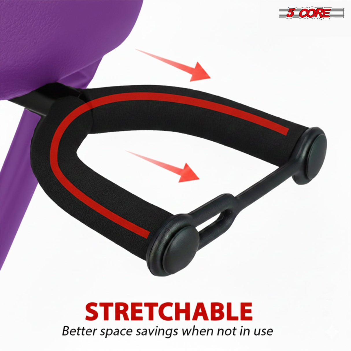 5Core Guitar Stool 3.15" Padded Chair w Backrest Foldable Music Seat Built in Foot Rest Guitar Stand