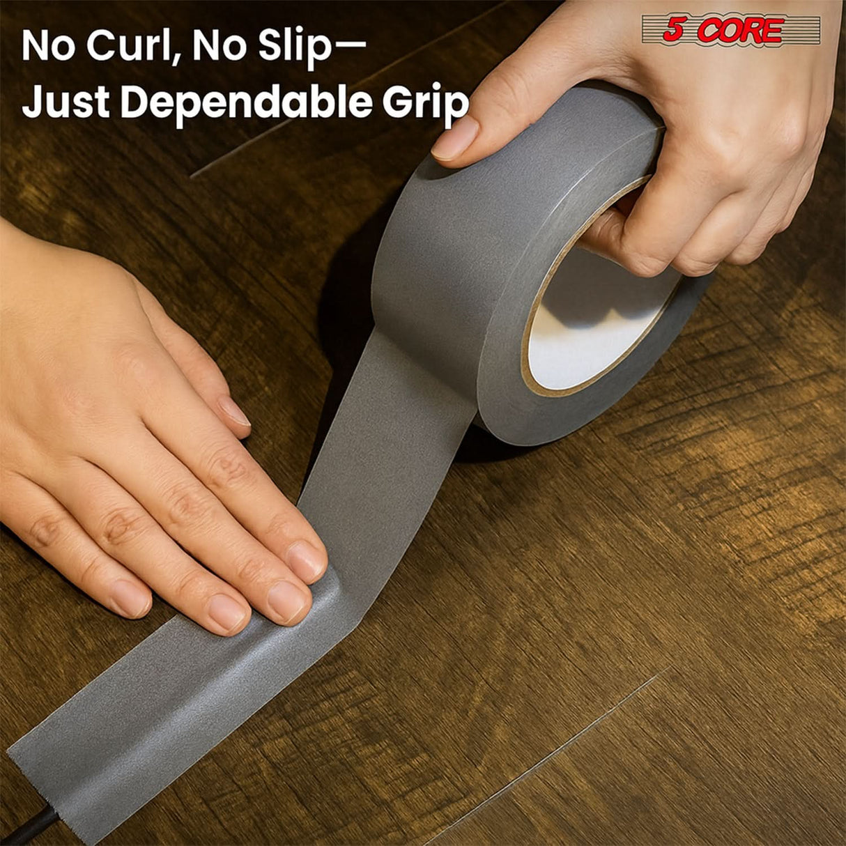 5 Core Gaffers Tape 2" 30 Yards 4Pcs Professional Grey Pro Gaff Tape Non Reflective Water Resistant