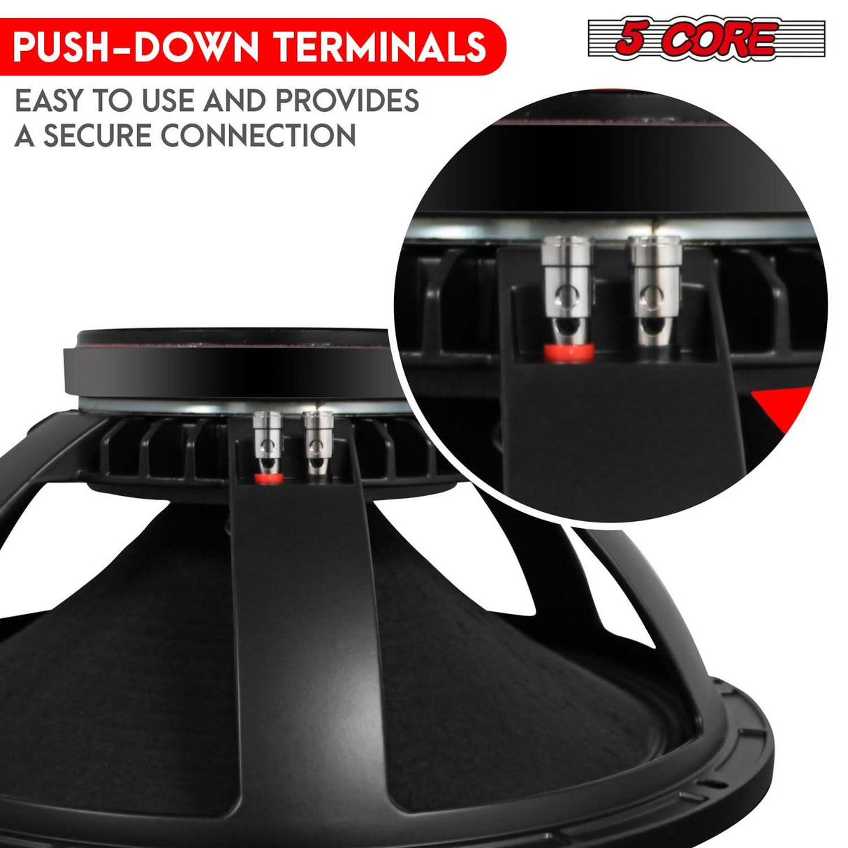 Large subwoofer speaker for concerts, events, or home theaters