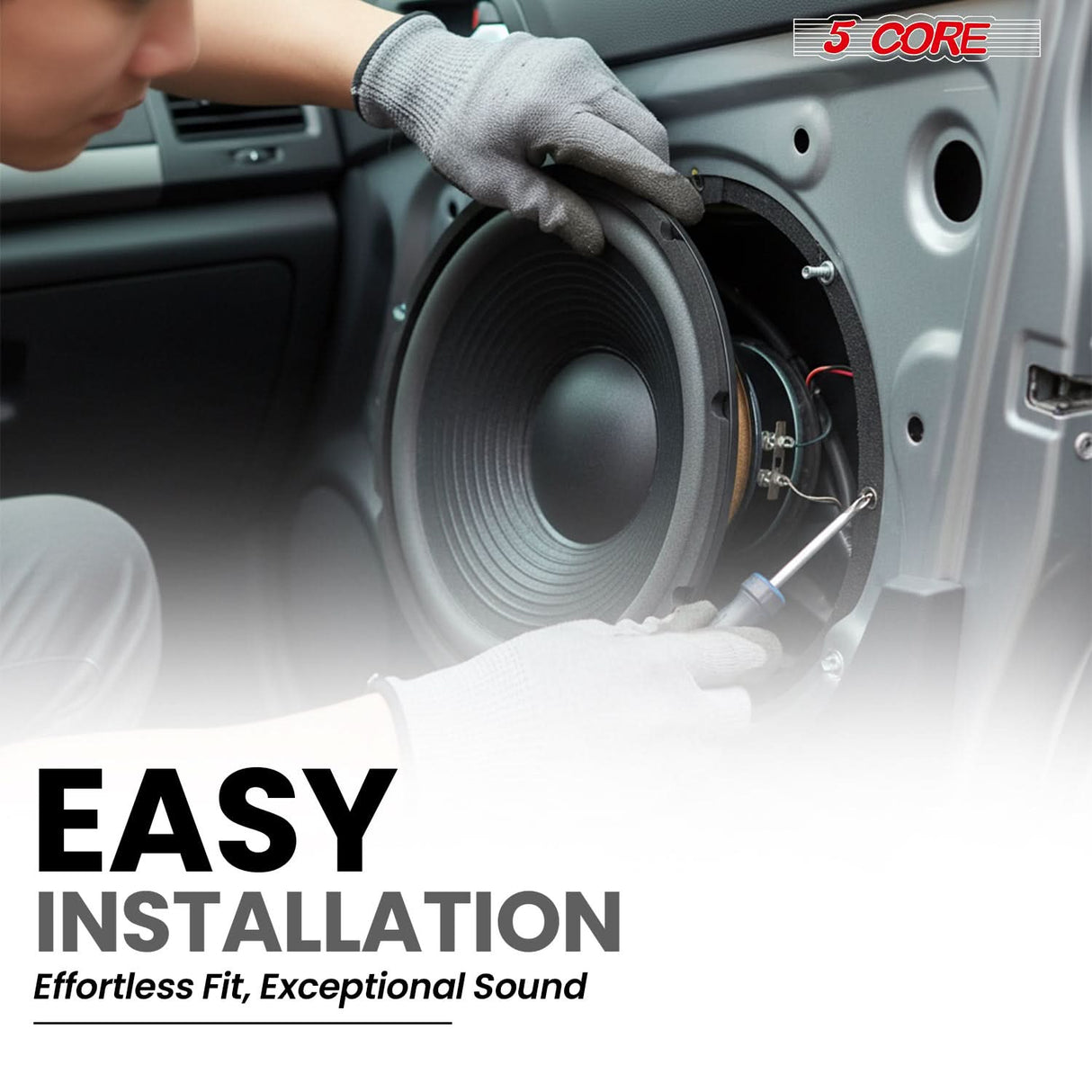5 Core 12" Subwoofer 120W Car Audio Sub Woofer 8 Ohm Deep Bass Replacement Component Loud Speaker