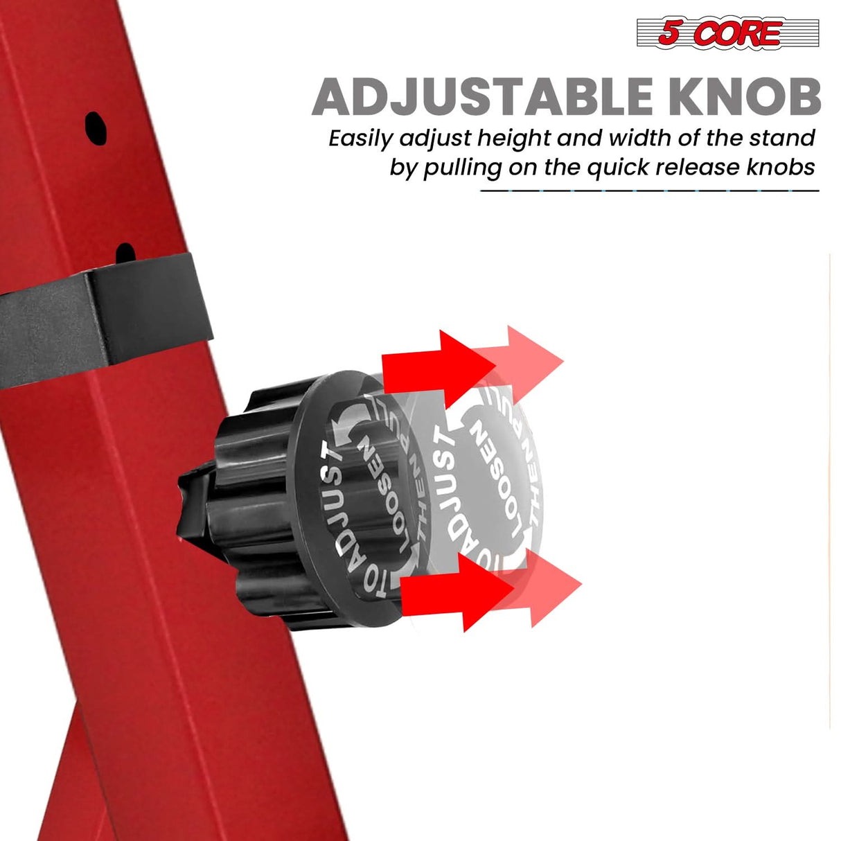 5 Core Keyboard Stand Dual X Shape Adjustable Foldable Portable Key Board Stands w Locking Strap