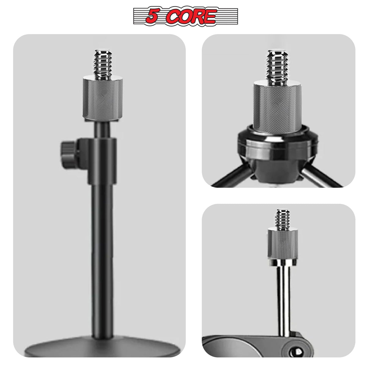 5 Core Mic Stand Adapter 12 Pieces 5/8 Female to 1/4 Inch Male Screw Thread Conversion Connector