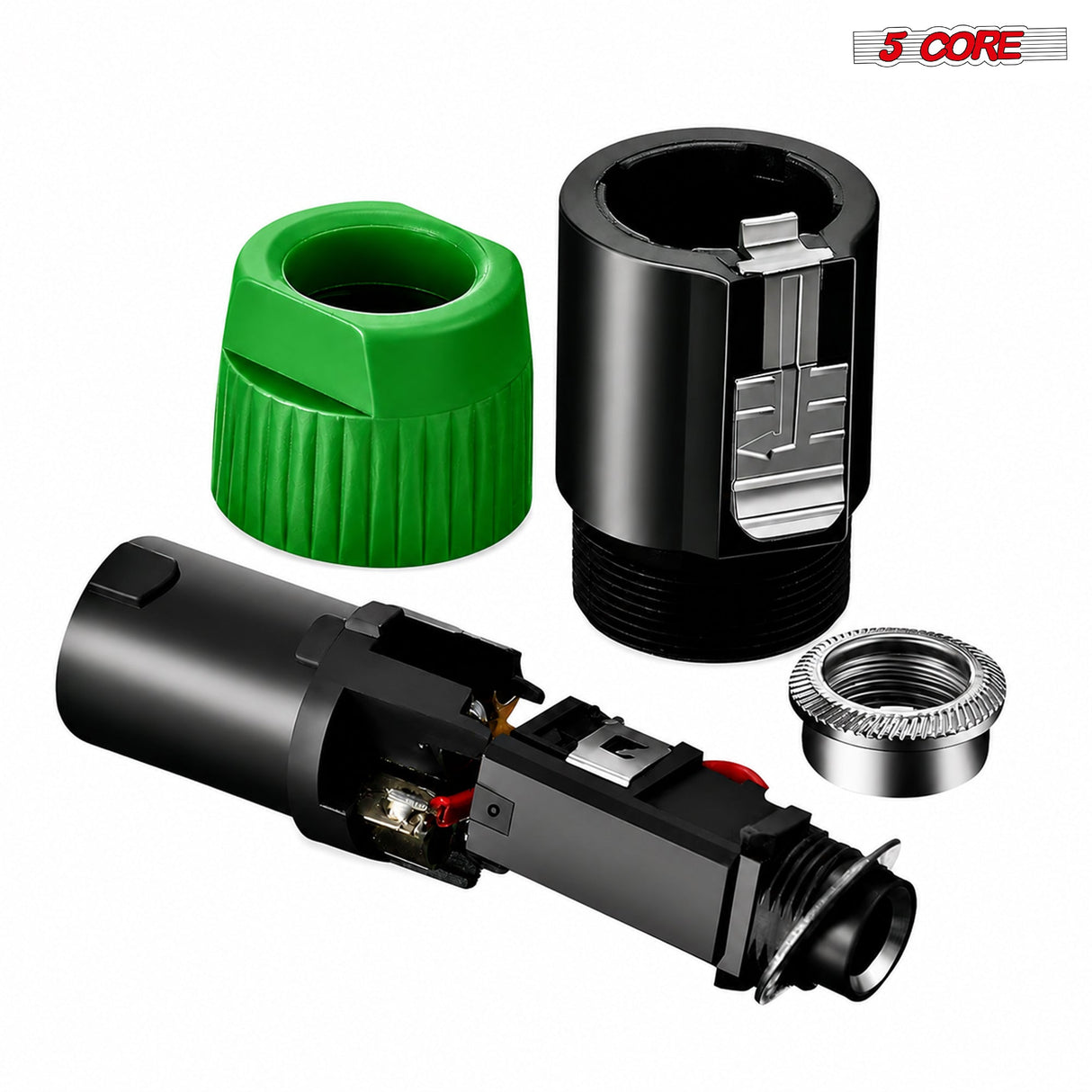 5 Core Speakon Adapter High Quality Audio Jack Male Audio Pin Speaker Adapter Connector