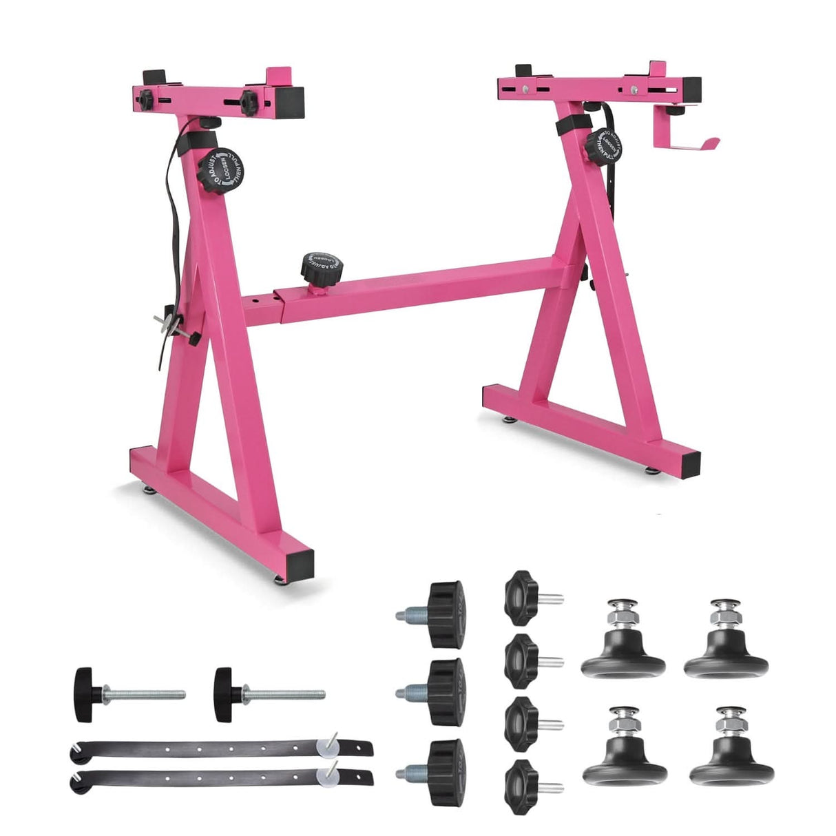 5Core Keyboard Stand Z Style Heavy Duty Sturdy Piano Riser Height Adjustable Holder PINK
