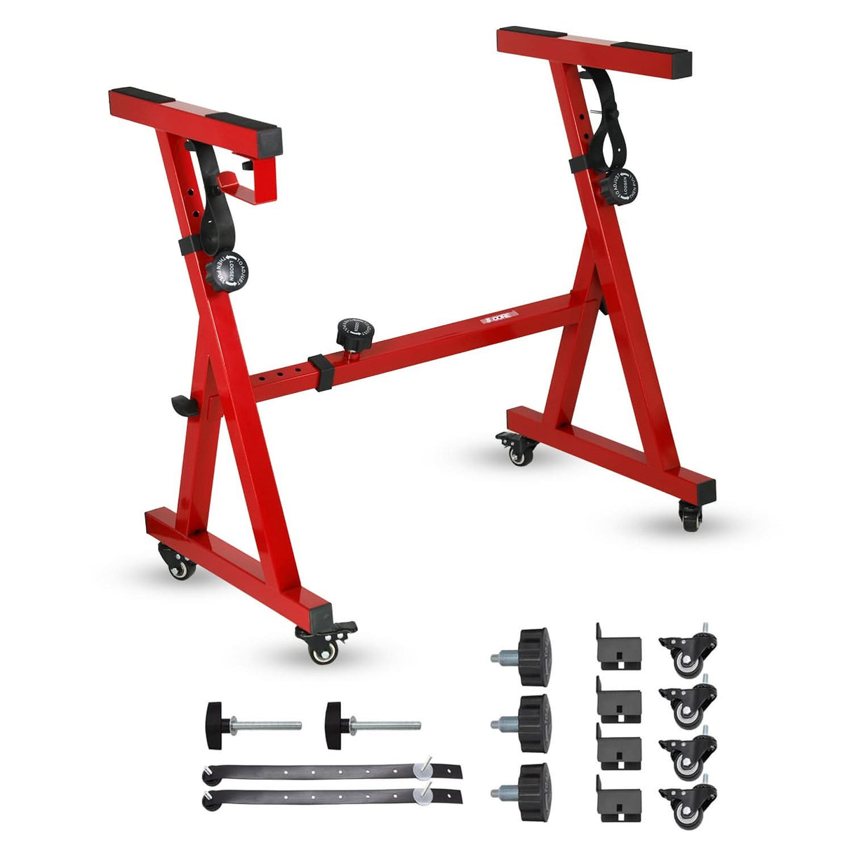 5Core Keyboard Stand Adjustable Height 36.5" Width 32.5” Z Style Electric Piano Riser 250Lb Capacity