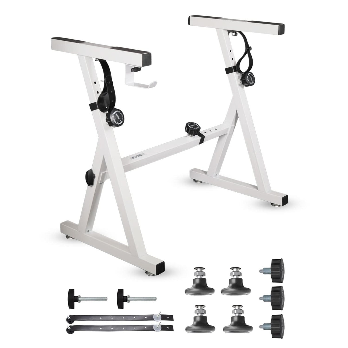 5Core Keyboard Stand Adjustable Height 34.5" Width 32.5” Z Style Electric Piano Riser 250Lb Capacity