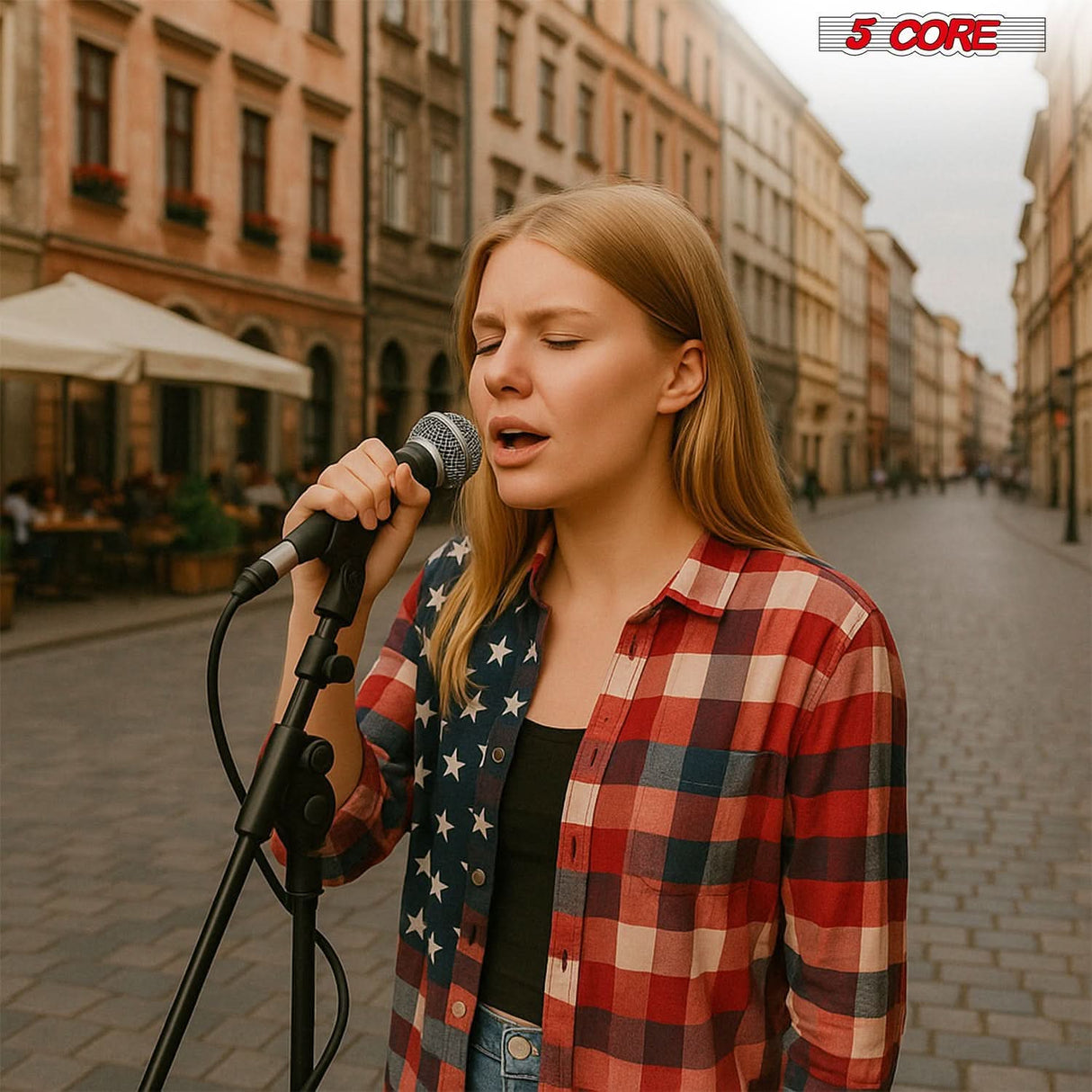 5Core XLR studio mic dynamic for vocals podcast and live sound