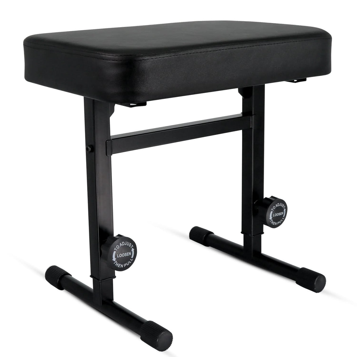 5 Core Guitar Seat padded keyboard bench front angle