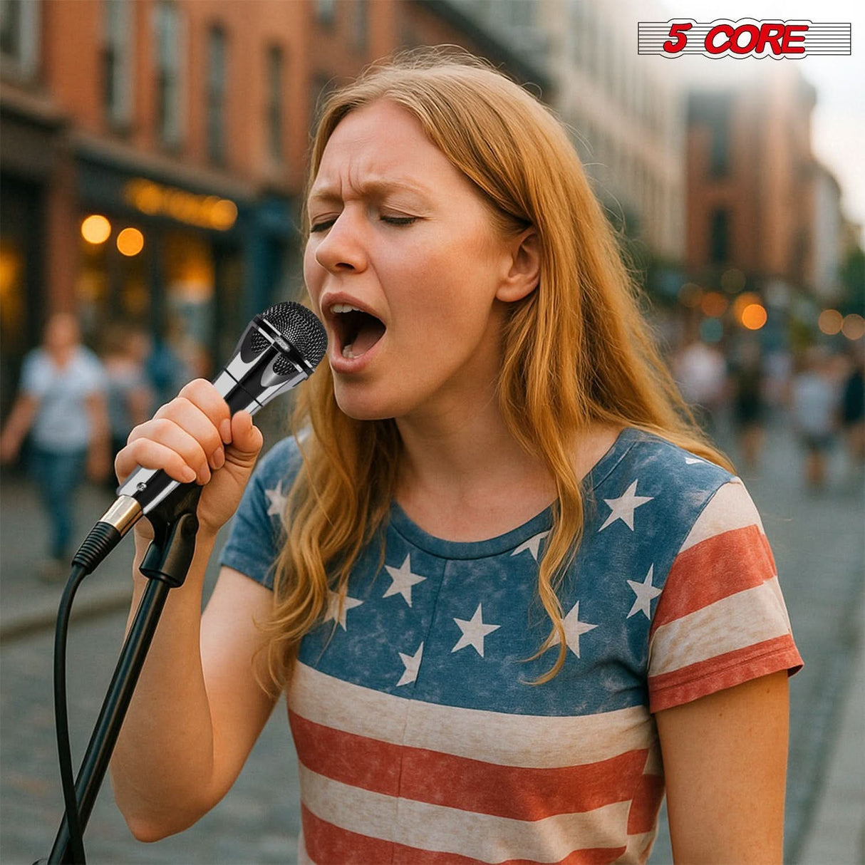 5Core professional XLR dynamic mic for karaoke, studio use, and singing events
