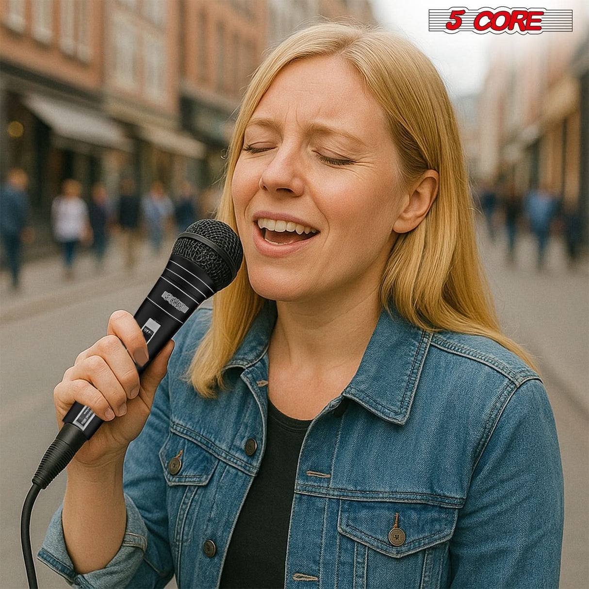 5Core handheld XLR mic dynamic studio microphone for content creators and musicians