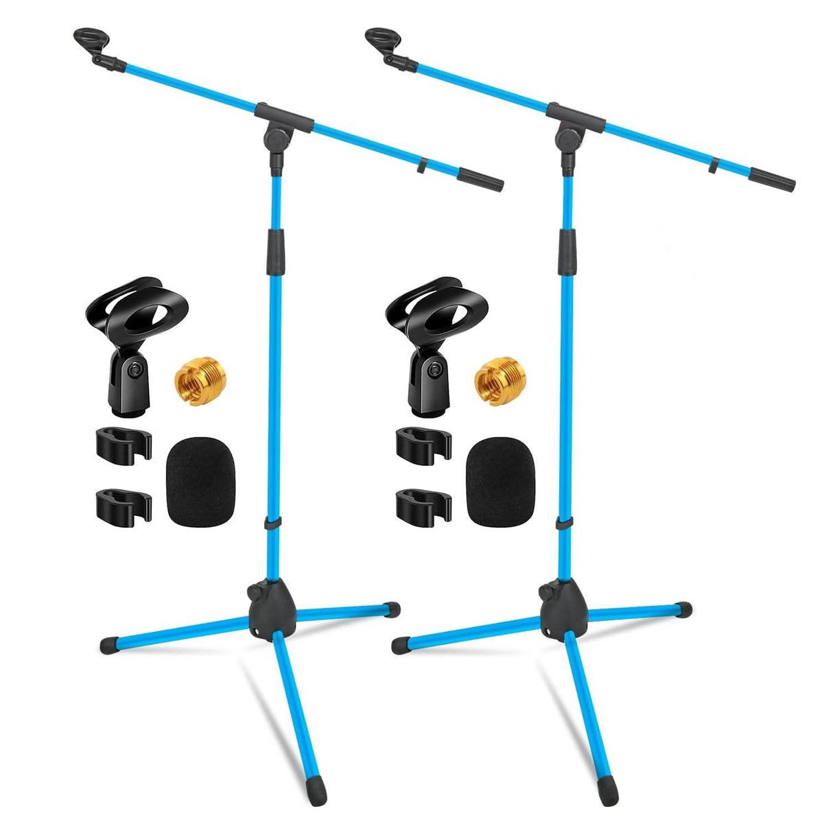 5Core Tripod Mic Stand 2Pcs Adjustable Holder Floor Microphone Boom Arm