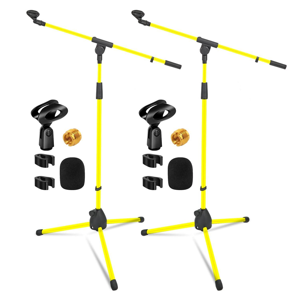 5Core Tripod Mic Stand 2Pcs Adjustable Holder Floor Microphone Boom Arm