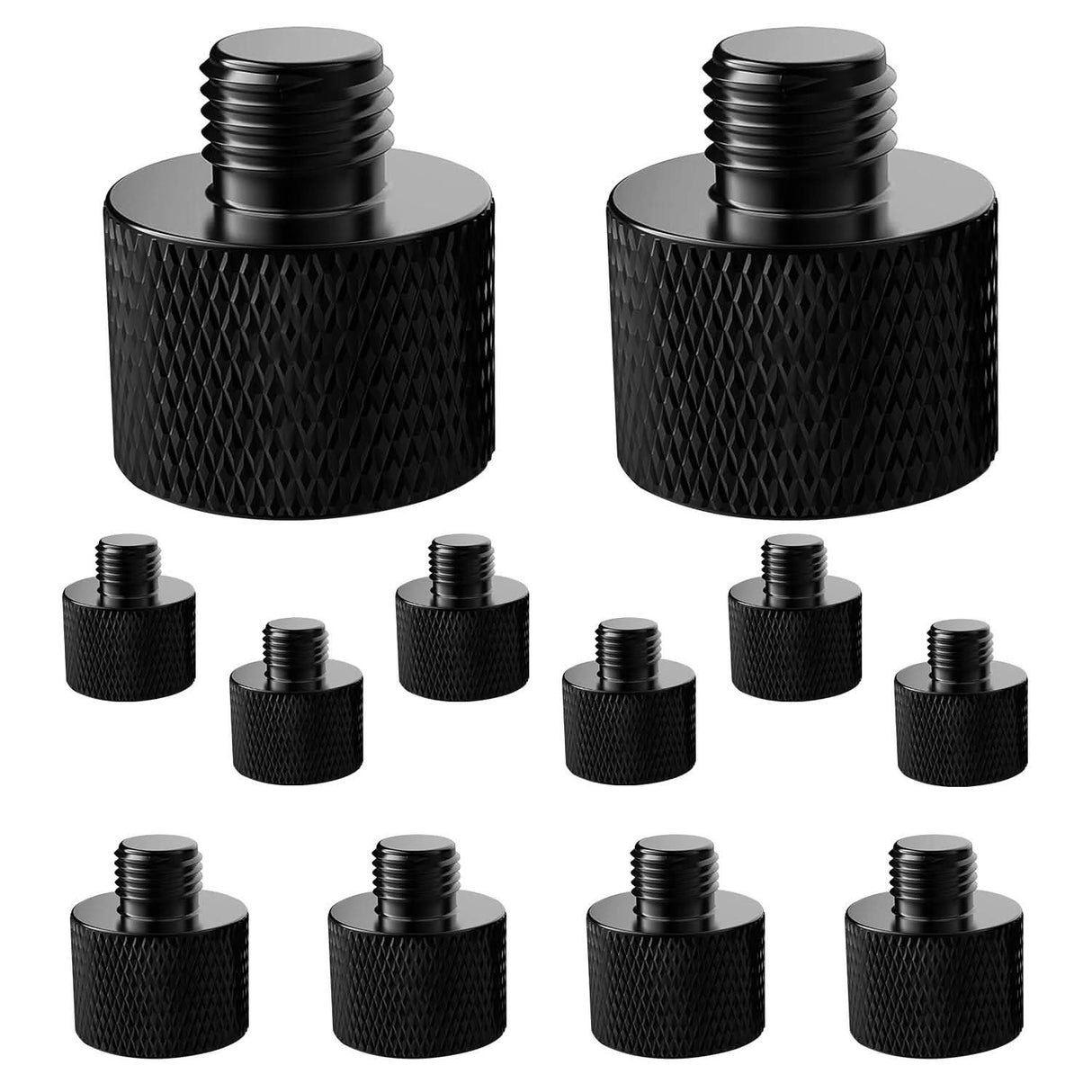 5Core mic stand adapter, 12 pieces, 5/8" female to 3/8" male screw thread conversion connector