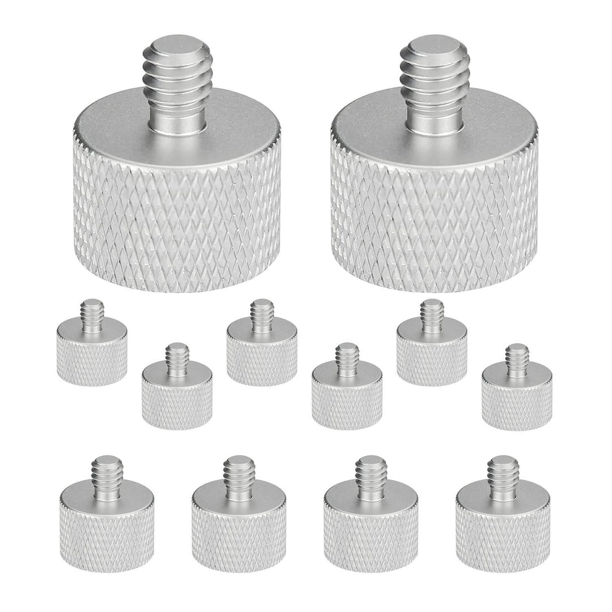 5Core mic stand adapter, 12 pieces, 3/8" male to 5/8" female screw thread conversion connector