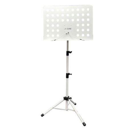 5Core white music stand tripod adjustable folding note holder for sheet music
