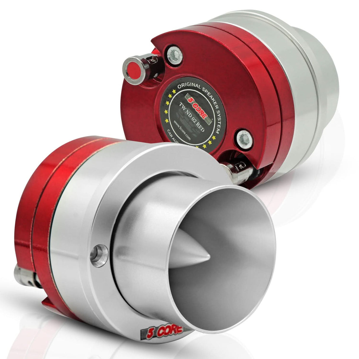 5Core Super Tweeter 1 Inch Neodymium 300W Compression Titanium Bullet Tweeters w Aluminum Frame