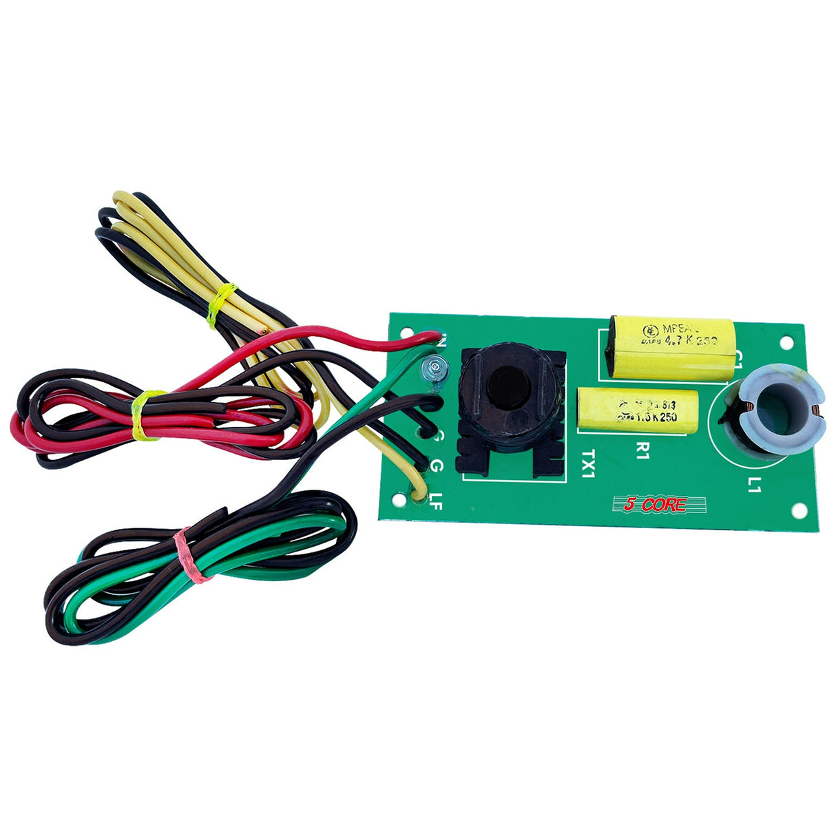 5Core Professional 2 Way Passive Crossover Network High Performance & Low Resistance Air Core Coil