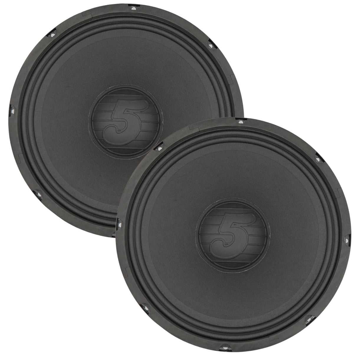 5 Core 12 Inch Speaker Pair 200W PA DJ Loudspeaker 8 Ohm Replacement Driver w 30 Oz Magnet