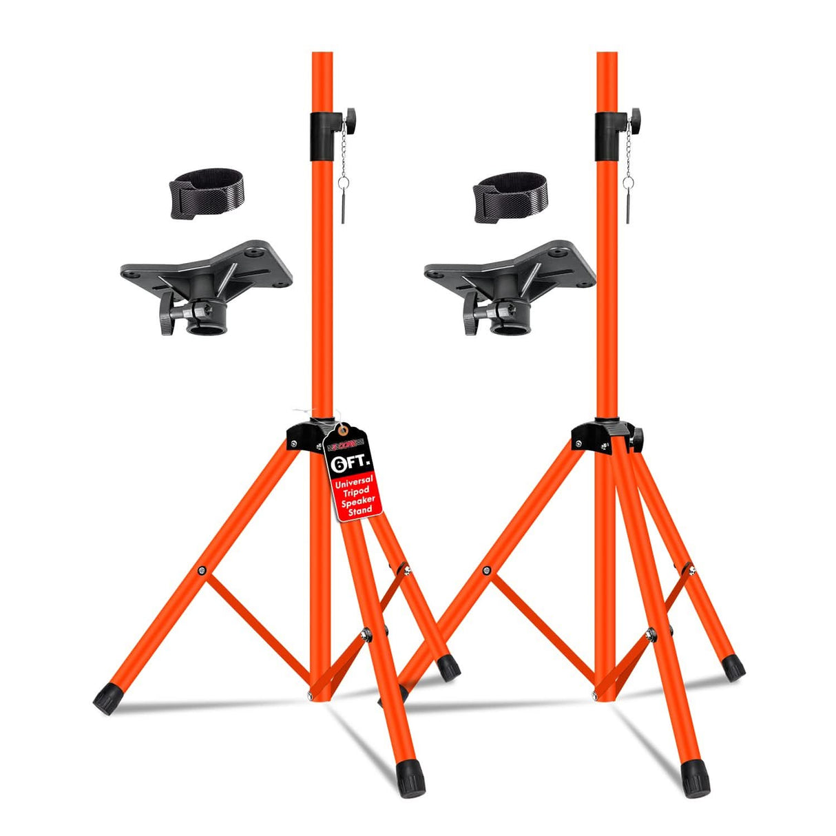 5Core Speaker Stand Tripod 2Pcs Tall Adjustable 72 Inch DJ Studio Monitor Stands Pole Mount