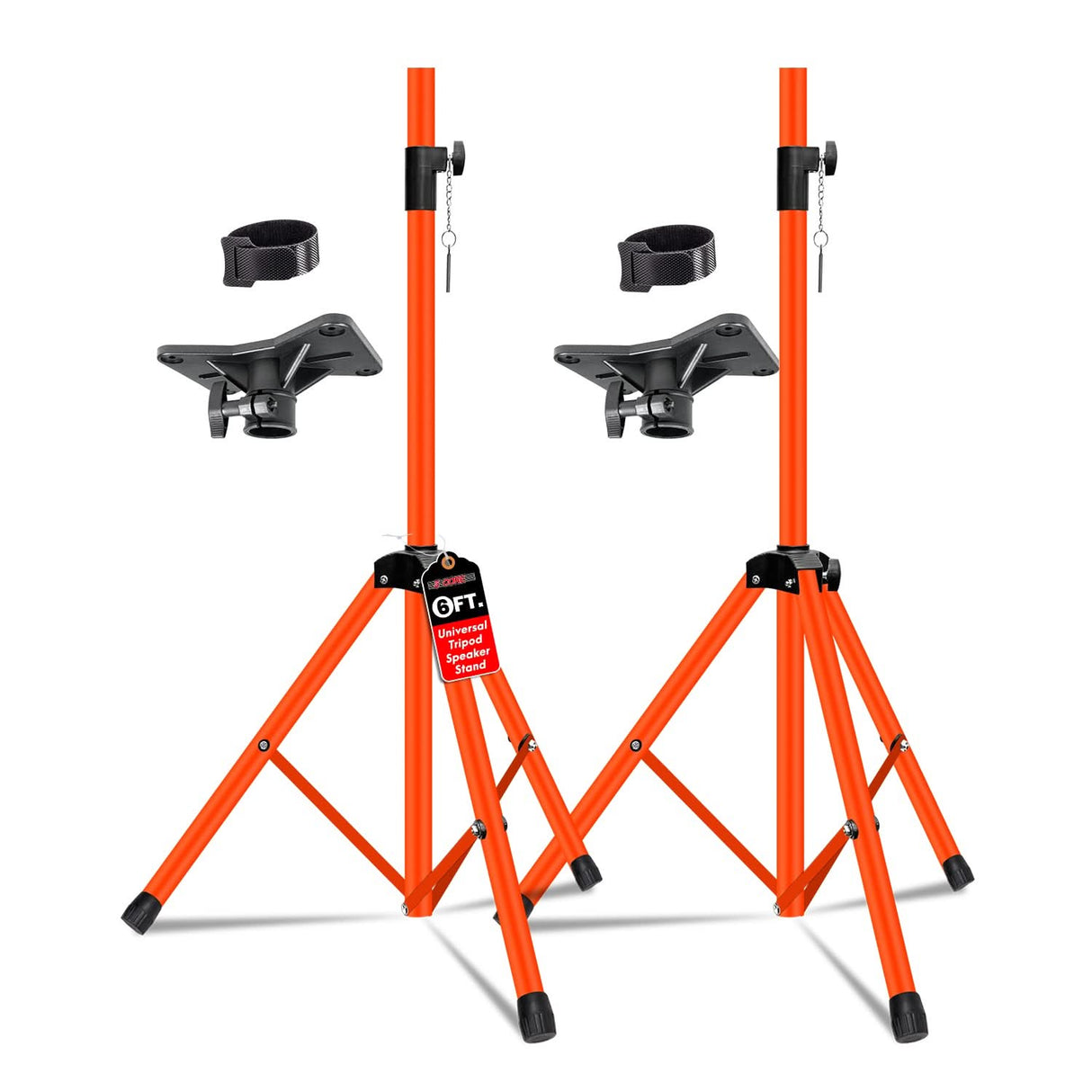 5 Core Speaker Stand Pair Height Adjustable PA DJ Tripod Studio Monitor Stands w 35mm Insert