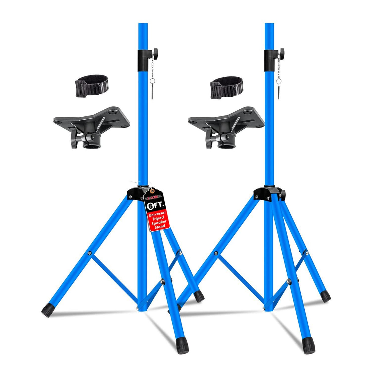 5Core Speaker Stand Tripod 2Pcs Tall Adjustable 72 Inch DJ Studio Monitor Stands Pole Mount
