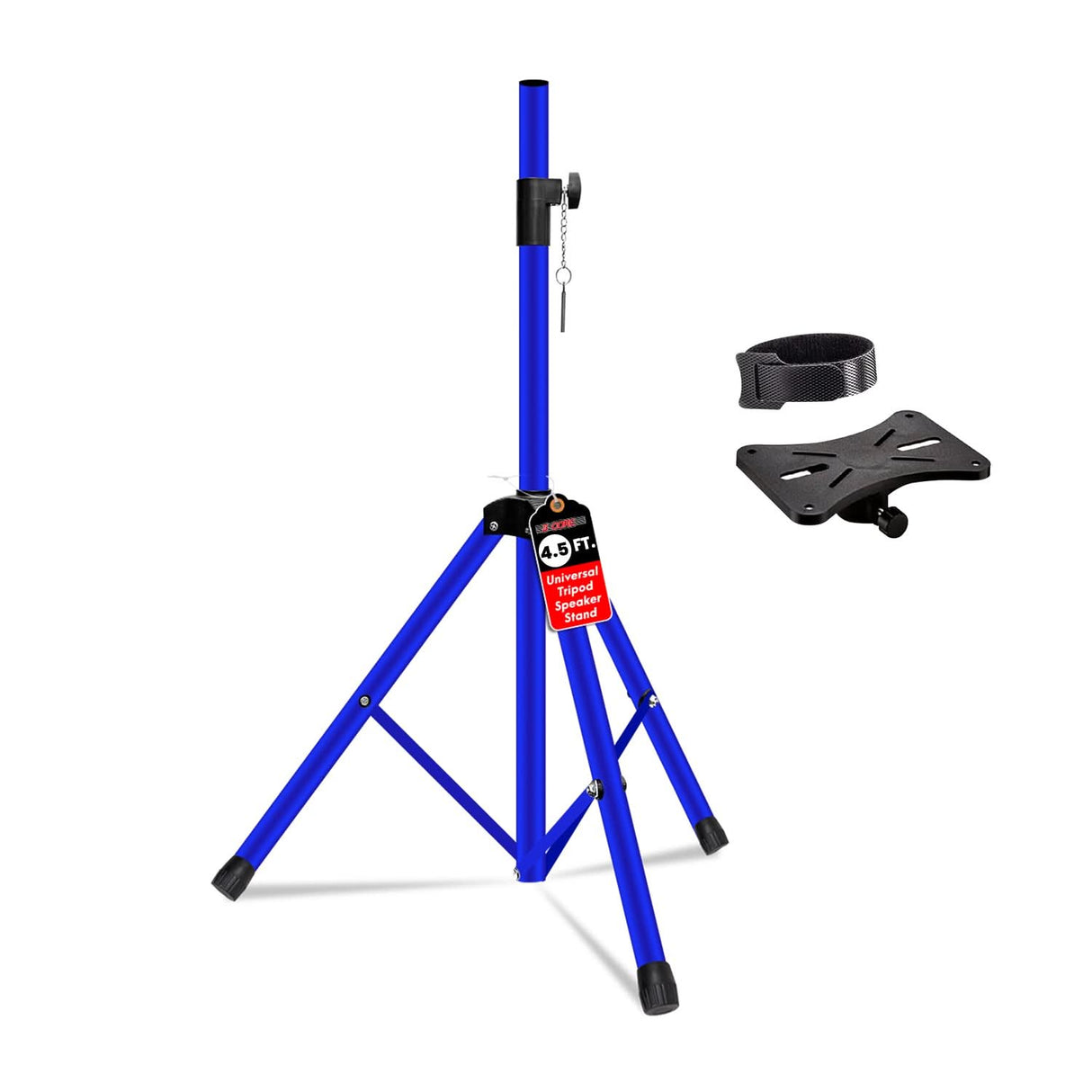 5 Core Speaker Stand Adjustable 31 to 54" PA DJ Tripod Stands Heavy Duty w 35mm Insert 132 Lbs