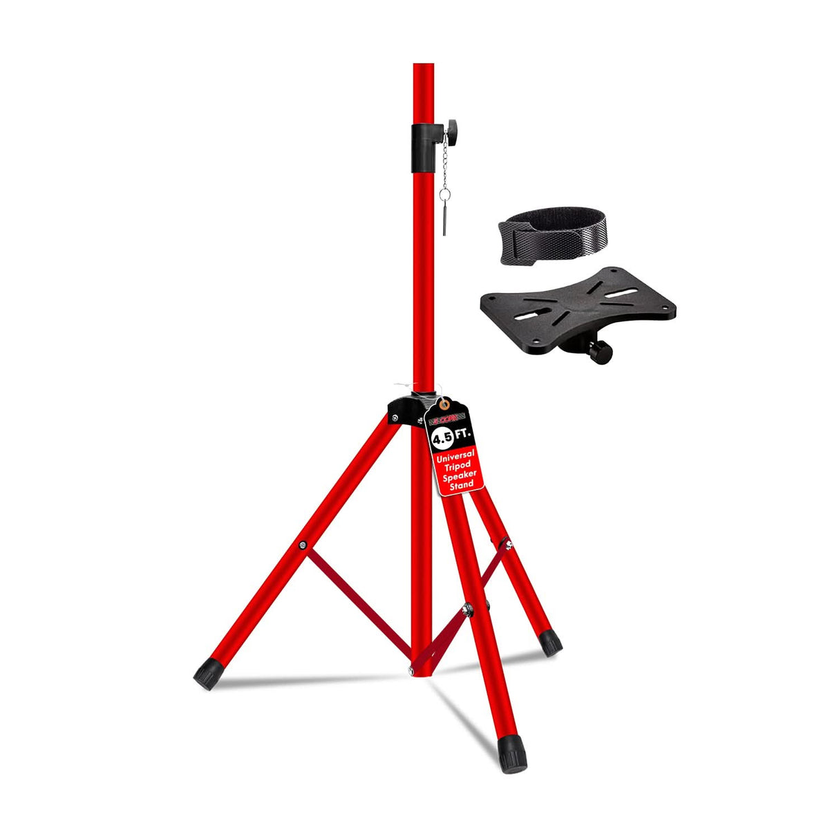 5 Core Speaker Stand Adjustable 31 to 54" PA DJ Tripod Stands Heavy Duty w 35mm Insert 132 Lbs
